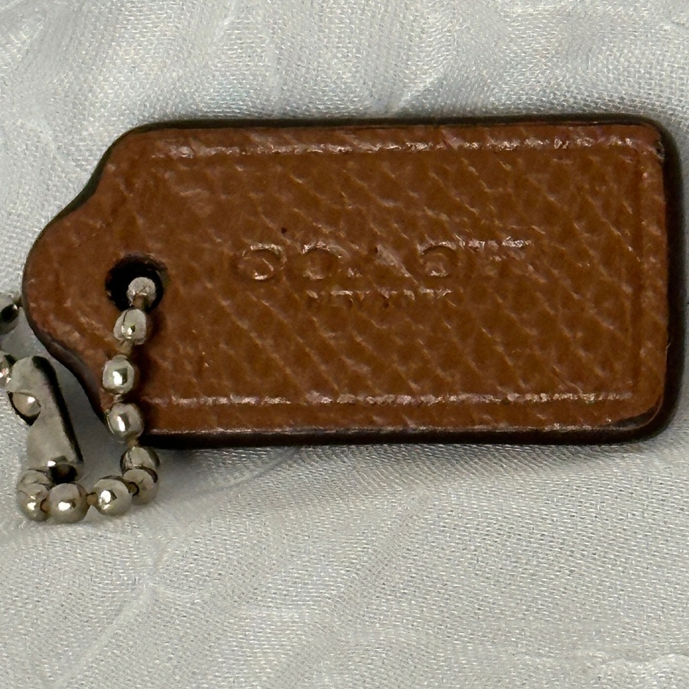 Coach Tan Leather Tag